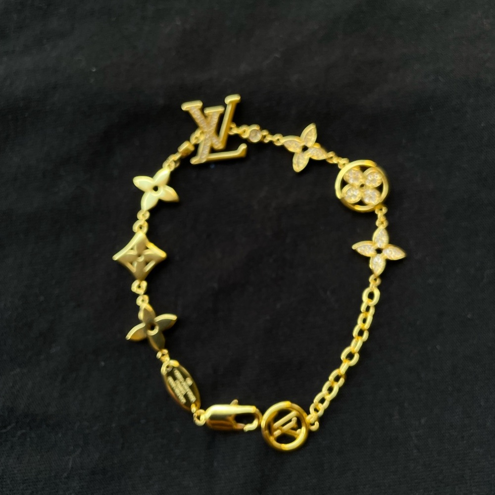 Louis Vuitton Gold Charm Bracelet